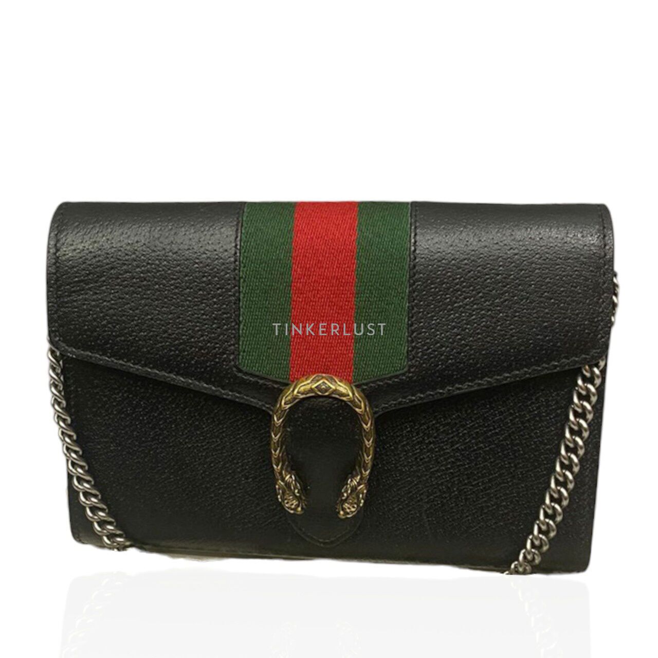 Gucci black discount leather sling bag